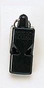 A black whistle with the words " radio classic ".