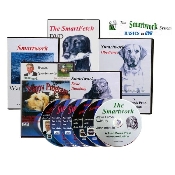 A group of dvds that include the smartest dog dvd.