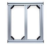 A picture of the front of a window frame.